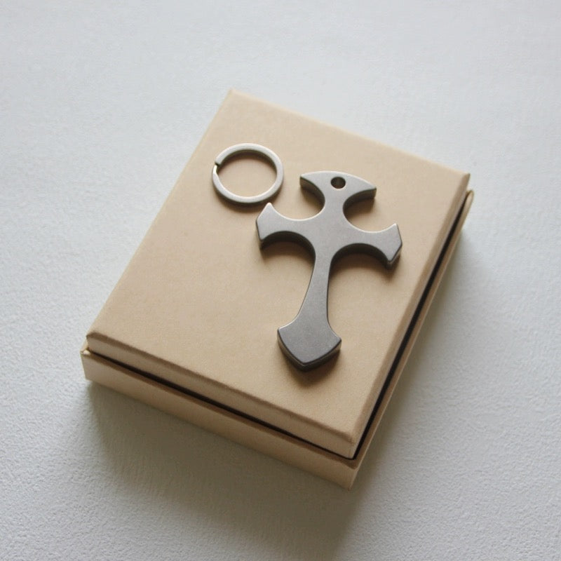 Titanium Alloy Knuckles Fight Bumper Tapered in Cross Shape