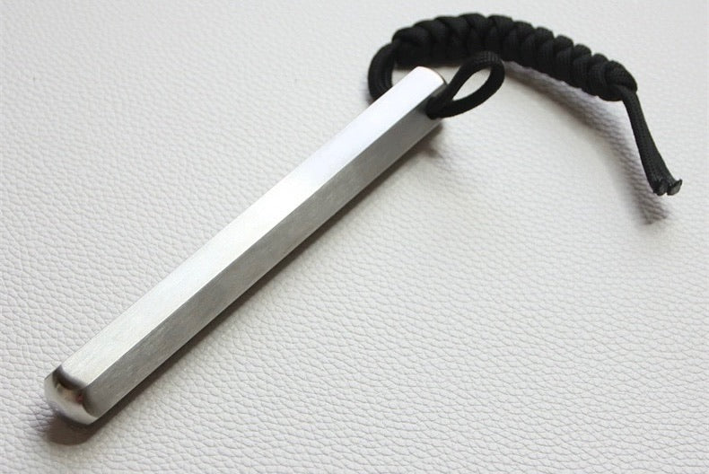 Stainless Steel Blunt Force Kubaton Hexagon Massage Stick
