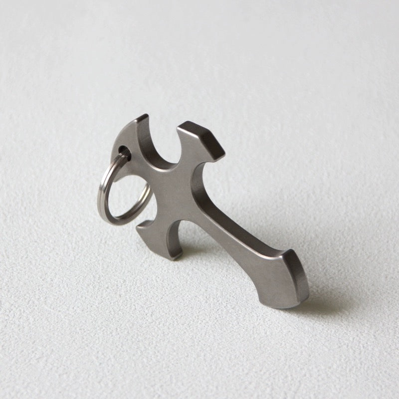 Titanium Alloy Knuckles Fight Bumper Tapered in Cross Shape