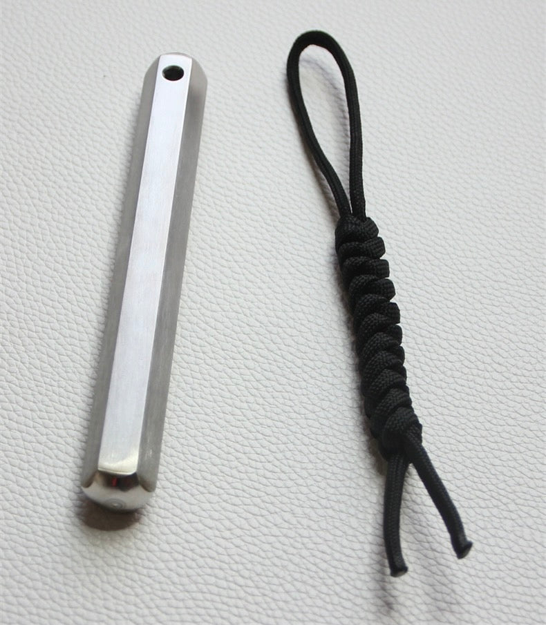 Stainless Steel Blunt Force Kubaton Hexagon Massage Stick
