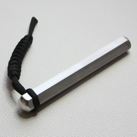 Stainless Steel Blunt Force Kubaton Hexagon Massage Stick