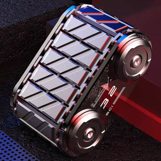 Tank EDC Fidget Heavy-Duty Metal Ratchet Spinner for Stress Relief & Focus