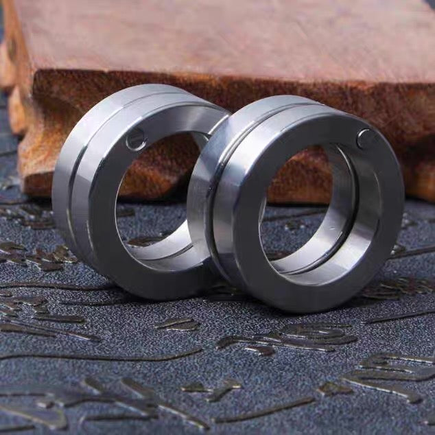 EDC Rotatable Folding Ring Knuckles Fidget Fist Bumper Buckle