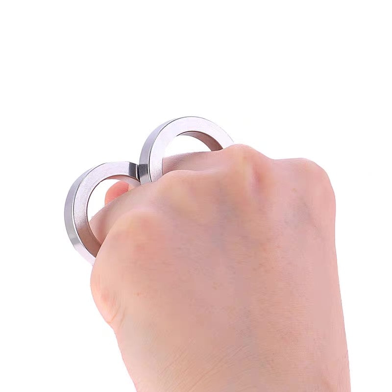 EDC Rotatable Folding Ring Knuckles Fidget Fist Bumper Buckle