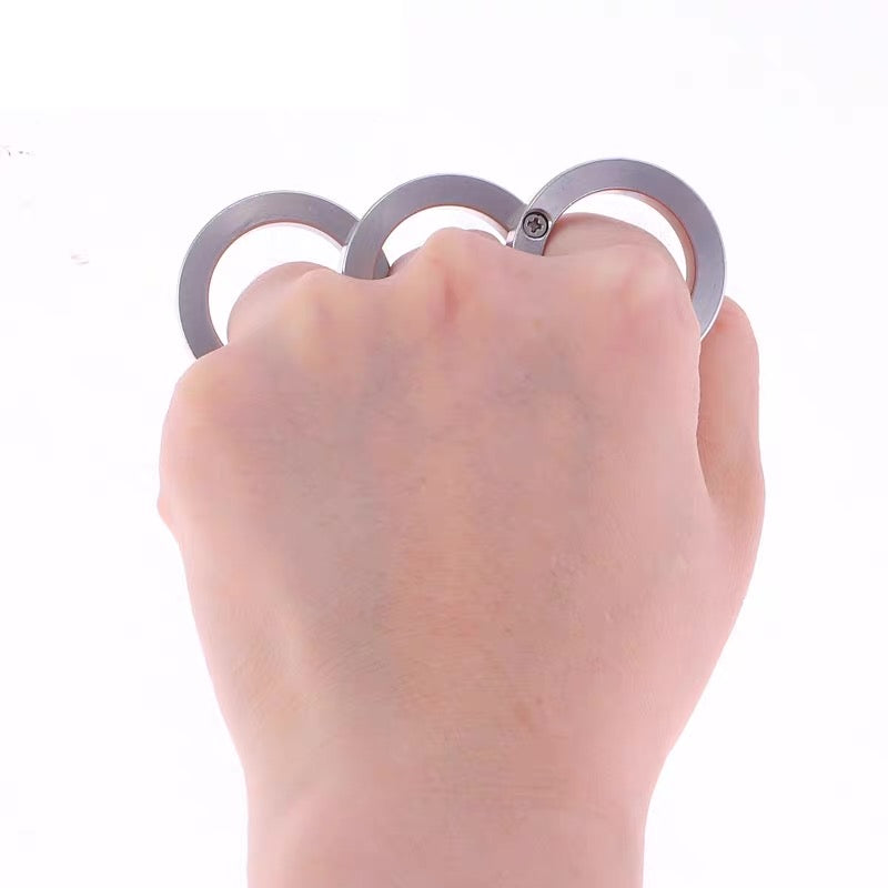 EDC Rotatable Folding Ring Knuckles Fidget Fist Bumper Buckle