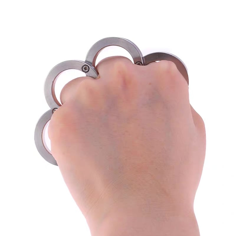 EDC Rotatable Folding Ring Knuckles Fidget Fist Bumper Buckle