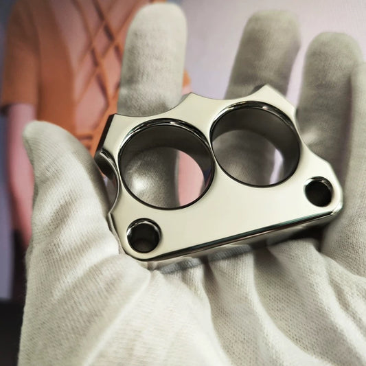 RIPPLE High-Quality Hand-polished Stainless Steel Dual-finger Knuckle Duster EDC Accessory