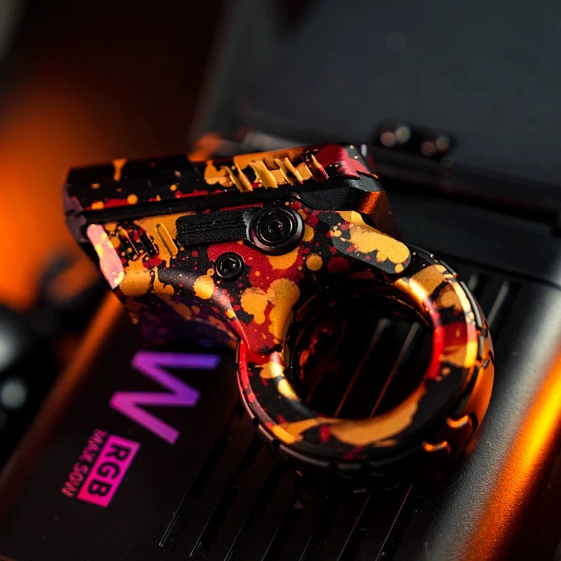 Titanium Magnetic Ratchet Fidget Slider Gen-Z Tech Edition