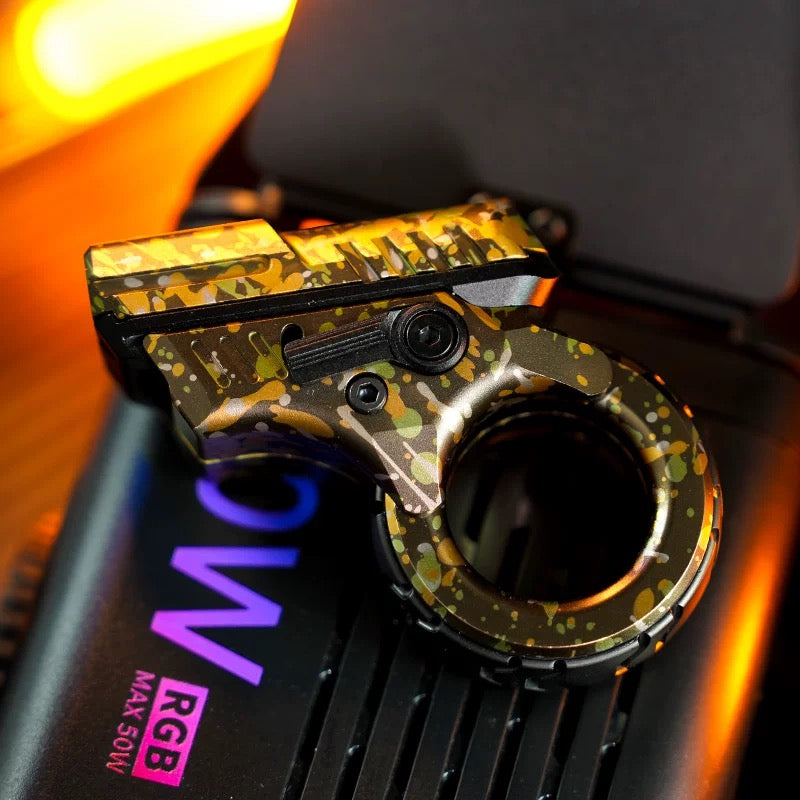 Titanium Magnetic Ratchet Fidget Slider Gen-Z Tech Edition