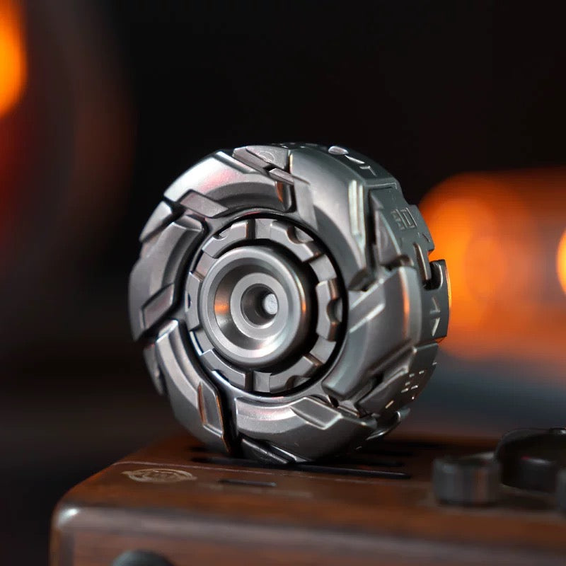 STORM-08™ Stonewashed Stainless Steel Stress Reliever EDC Fidget Spinner