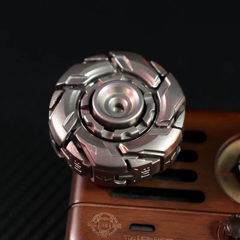 STORM-08™ Stonewashed Stainless Steel Stress Reliever EDC Fidget Spinner