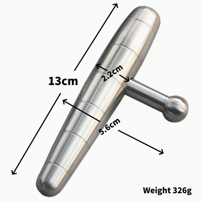 Stainless Steel Blunt Force Kubaton T-Shaped