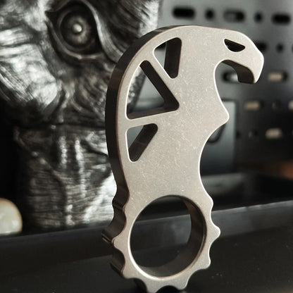 Gukulan TC4 Titanium Bottle Opener Knuckle Kubaton EDC