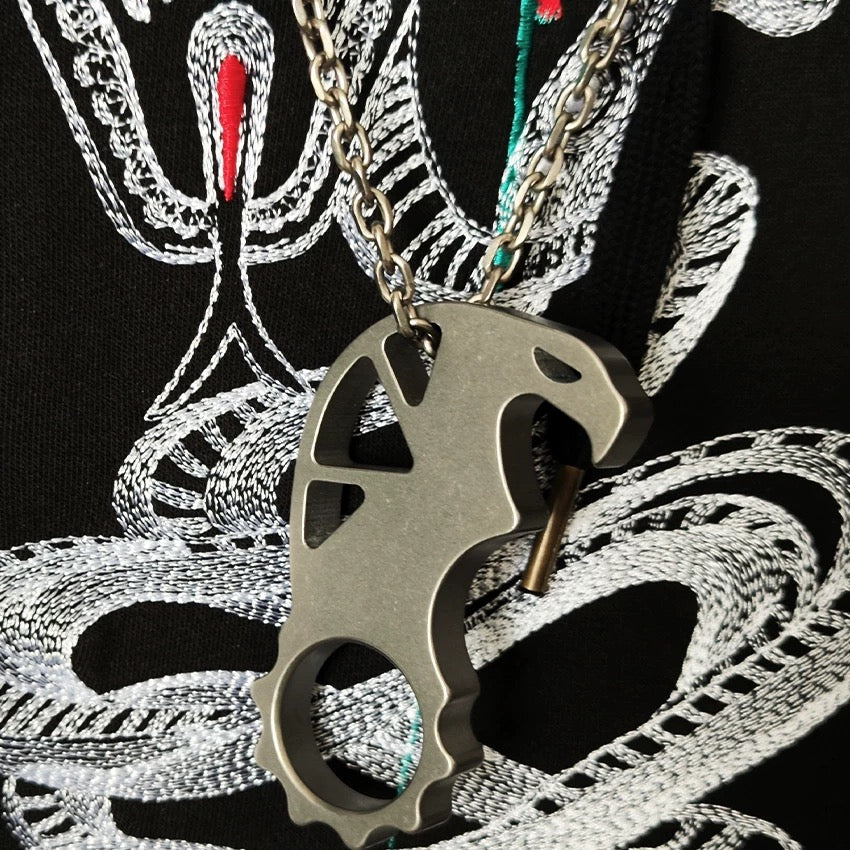 Gukulan TC4 Titanium Bottle Opener Knuckle Kubaton EDC