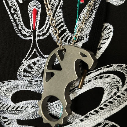 Gukulan TC4 Titanium Bottle Opener Knuckle Kubaton EDC