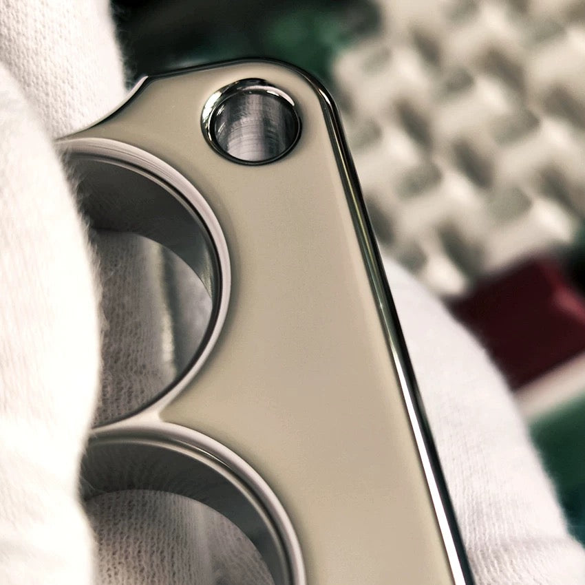 RIPPLE High-Quality Hand-polished Stainless Steel Dual-finger Knuckle Duster EDC Accessory