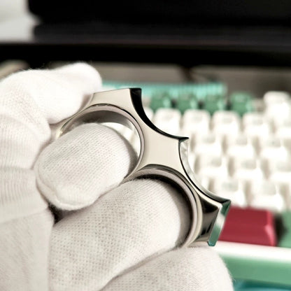 RIPPLE High-Quality Hand-polished Stainless Steel Dual-finger Knuckle Duster EDC Accessory