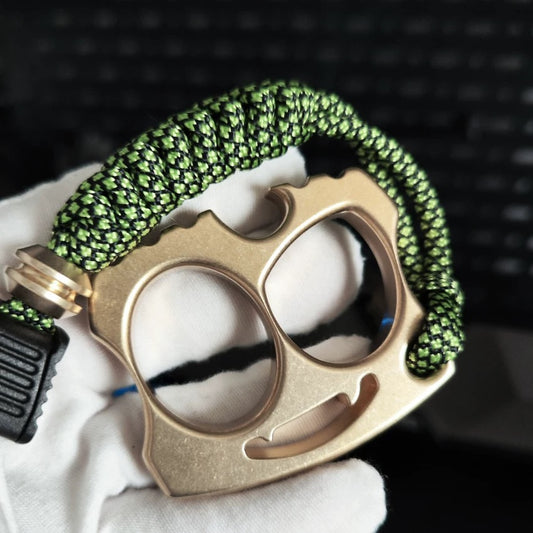 FANGS Brass Knuckle Bottle Opener  Dual-Finger Self-Defense EDC Gear